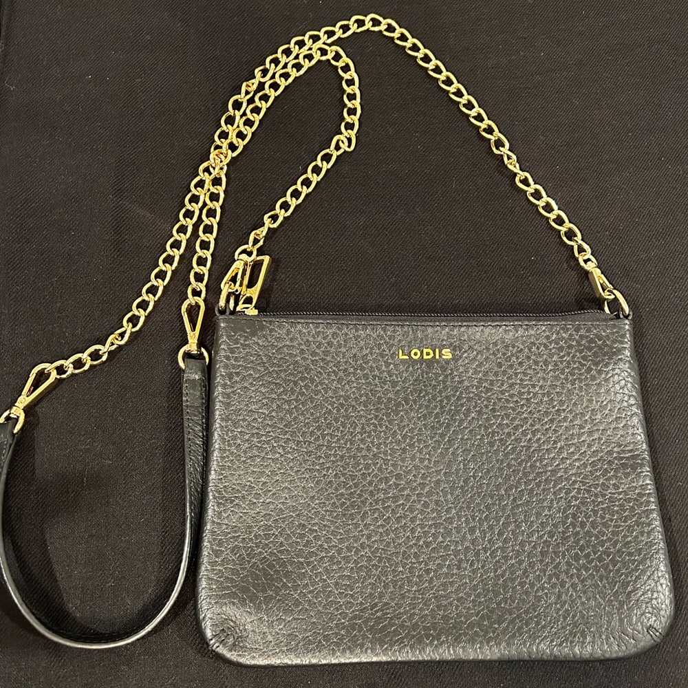 Black Leather Crossbody Bag